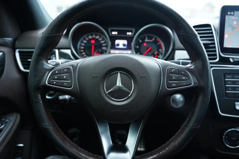 Mercedes-Benz GLE 43 AMG HARMAN/KARDON / 360 / ПОДГРЕВИ / ПАНОРАМА, снимка 8 - Автомобили и джипове - 53405044