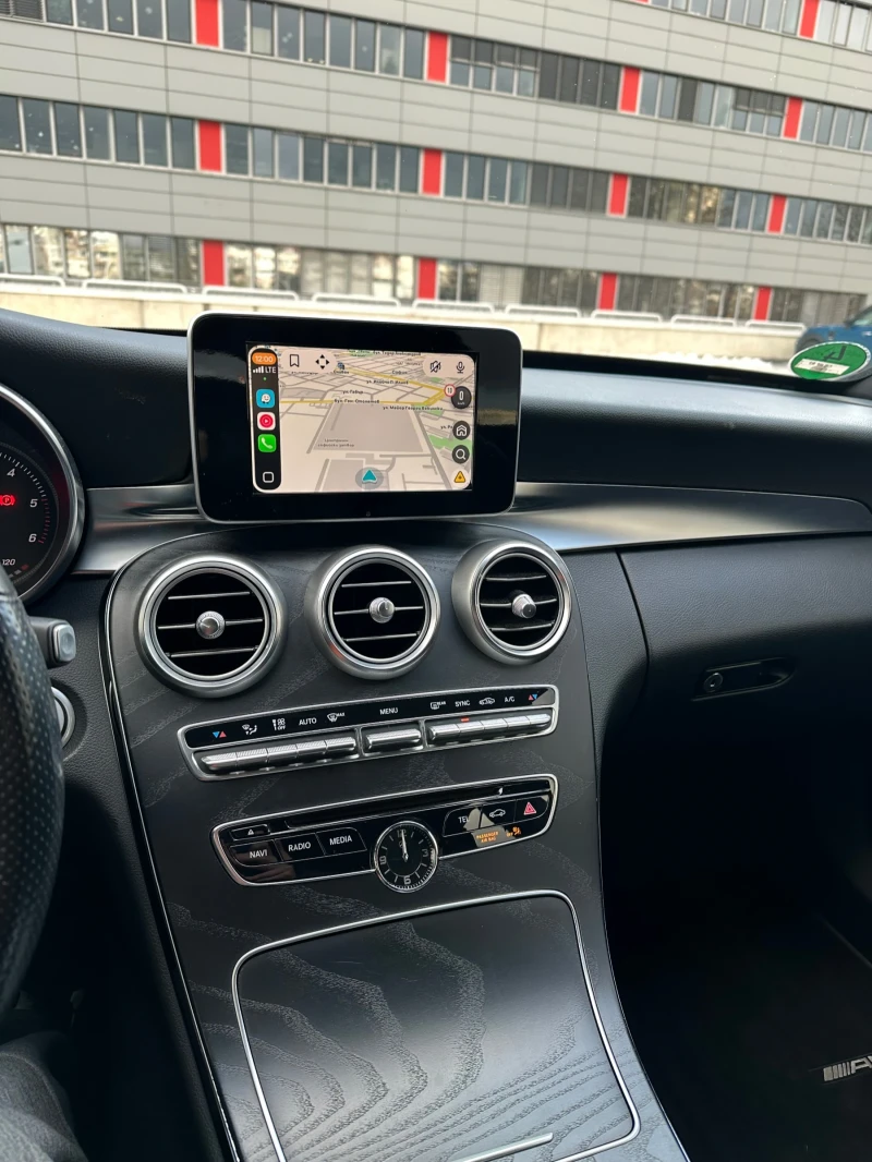 Mercedes-Benz C 220 AMG/ 9-G Tronic/Keyless/PANO/, снимка 14 - Автомобили и джипове - 52755088