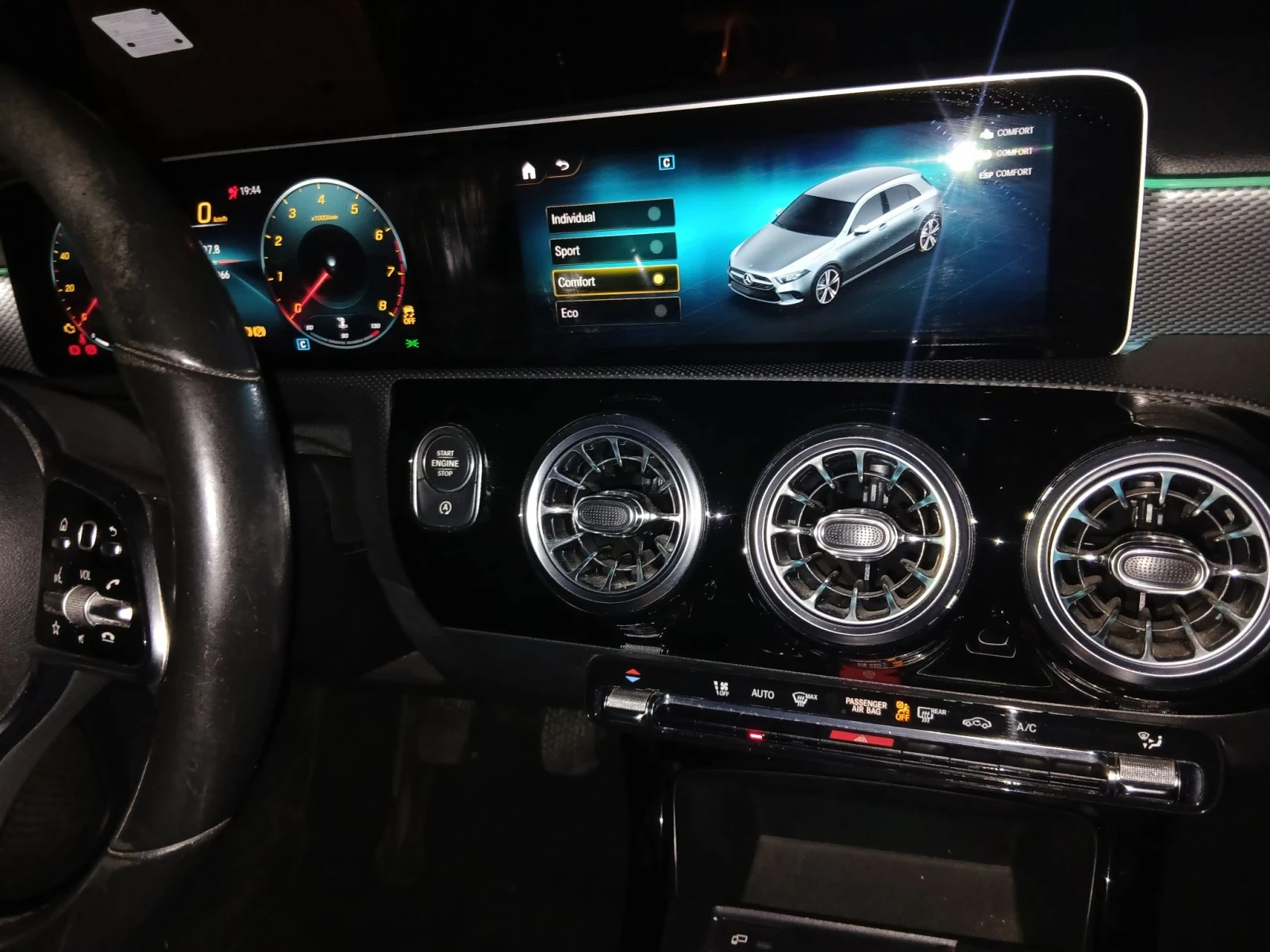 Mercedes-Benz A 200 TURBO - Sport/Comfort - Ambient Lighting  | Mobile.bg � ����������� 17