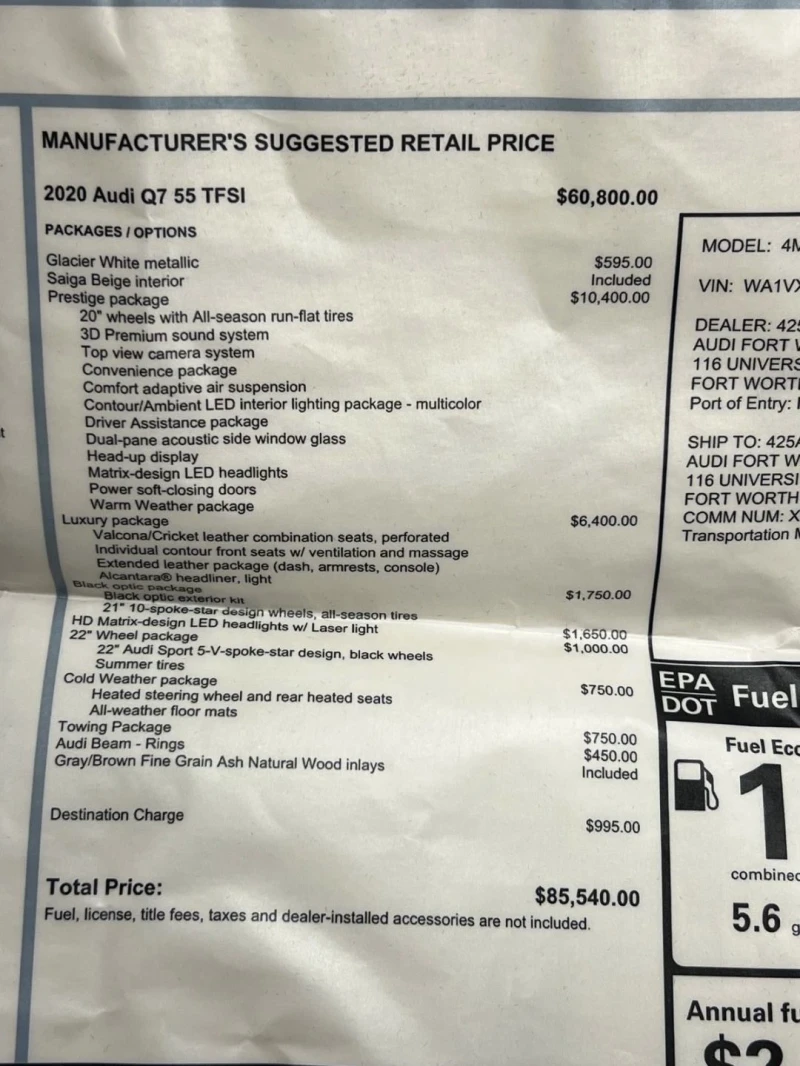 Audi Q7 Luxury Packed.Black Opitic!Mild&Hybrid!, снимка 17 - Автомобили и джипове - 53102160