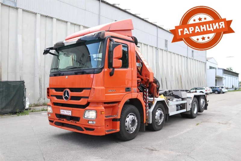 Mercedes-Benz Actros 3244 E5 и Кран 24тм с дистанционно, снимка 1 - Камиони - 45856344