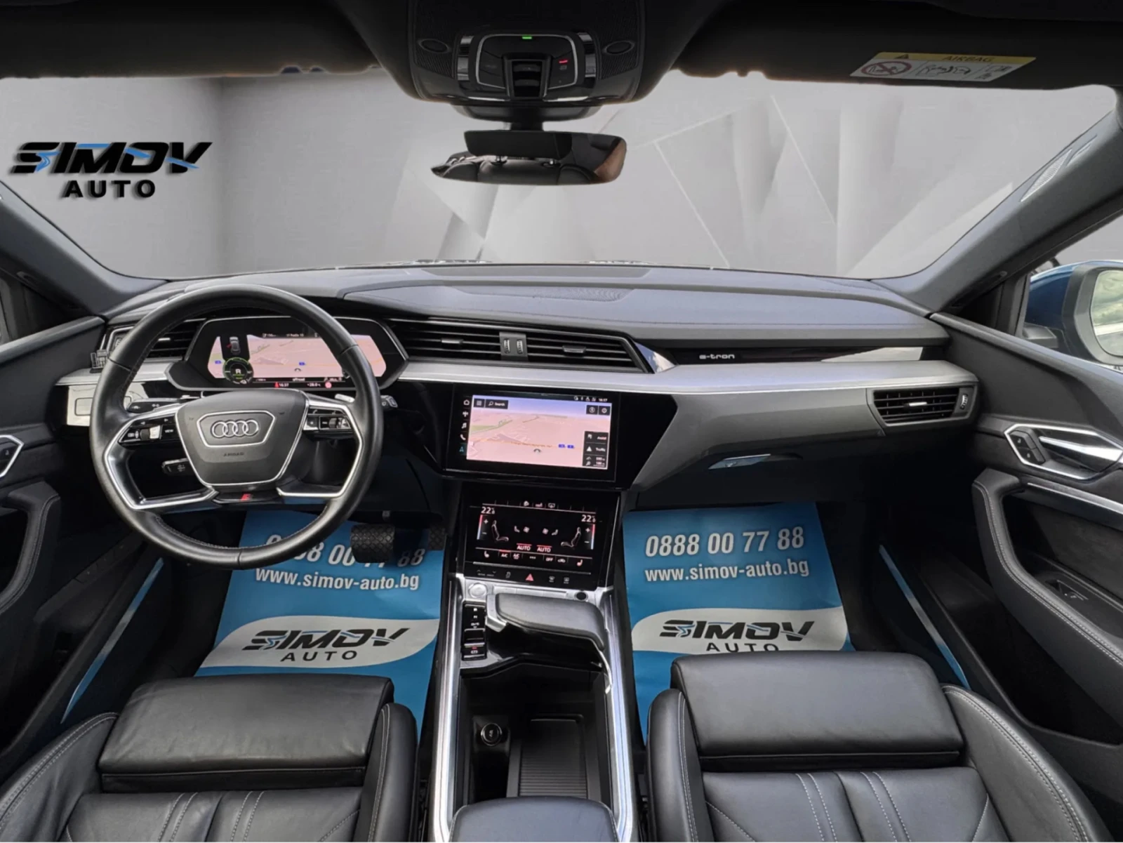 Audi E-Tron 55 S-LINE 95KWH 408КС. B&O ПАНОРАМА КОЖА ПОДГРЕВ, снимка 11 - Автомобили и джипове - 54915845