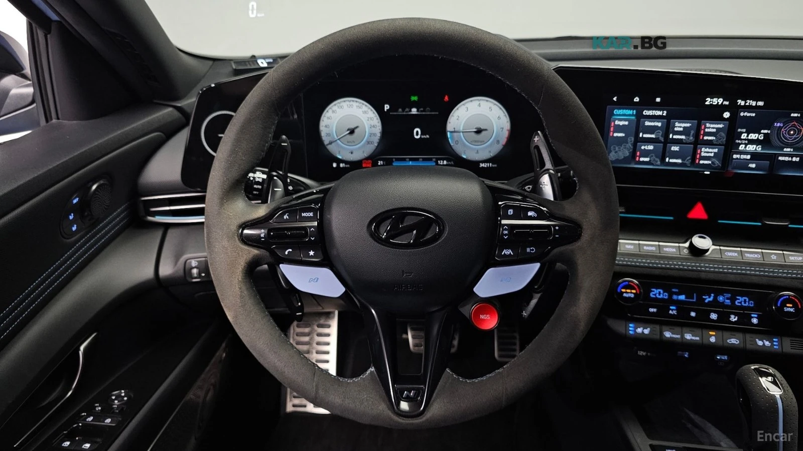 Hyundai Elantra (Avante) 2.0N* КОЖА* ОБДУХВ* НАВИ* ПАНО, снимка 6 - Автомобили и джипове - 55749842