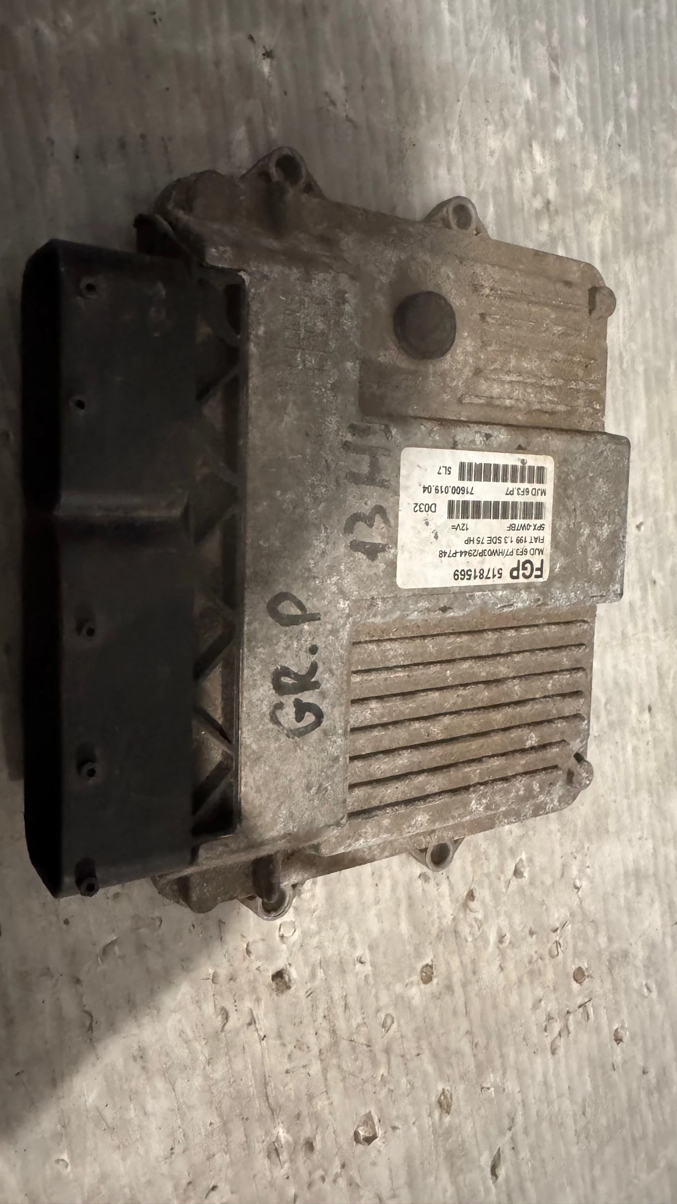    / ECU /    Fiat Grande Punto - 51843361  / 71600.254.00 | Mobile.bg   2