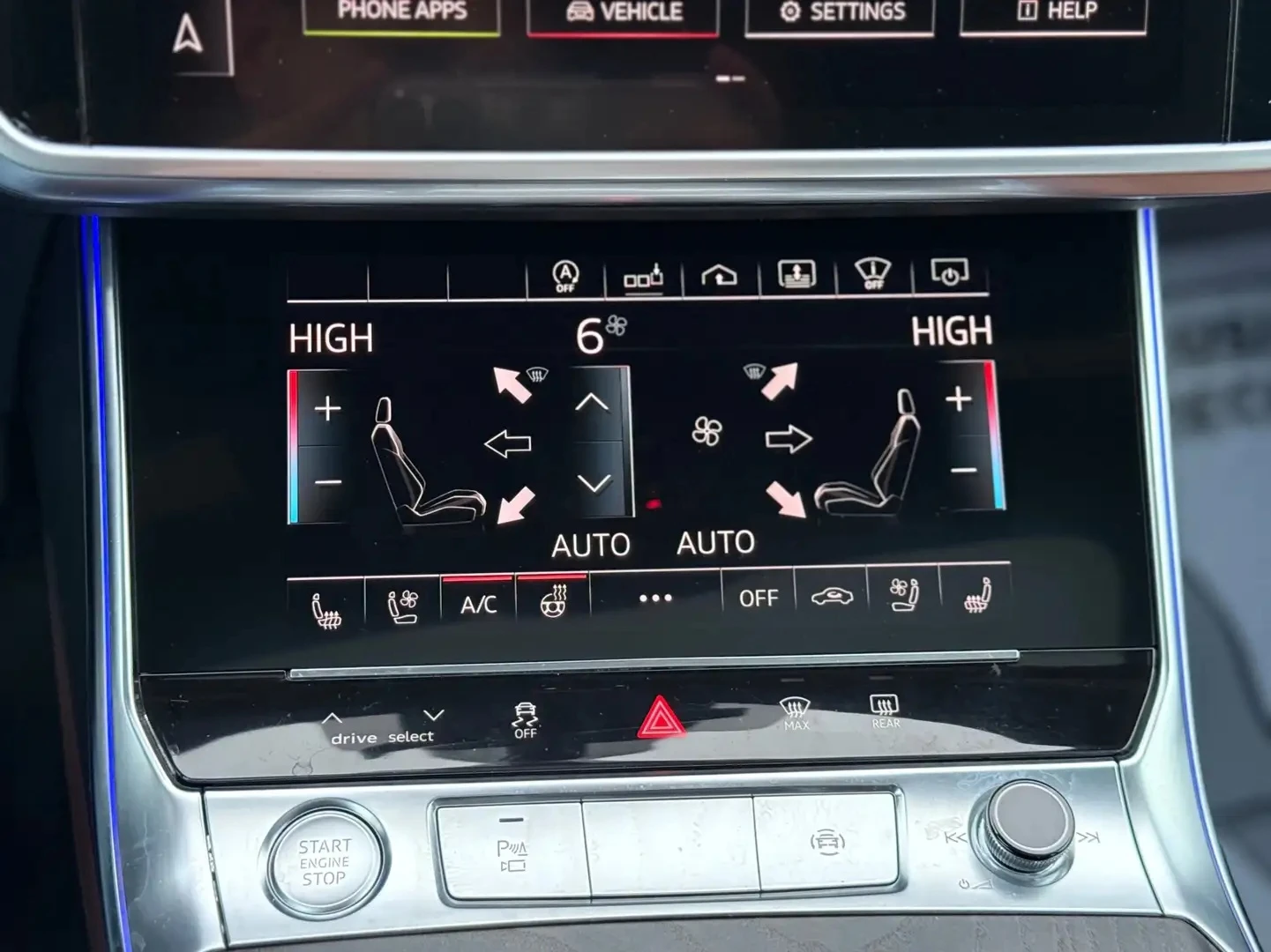 Audi A6 45TFSi * TECHNIK * ОБДУХВАНЕ * 360 КАМЕРА * , снимка 11 - Автомобили и джипове - 54557300