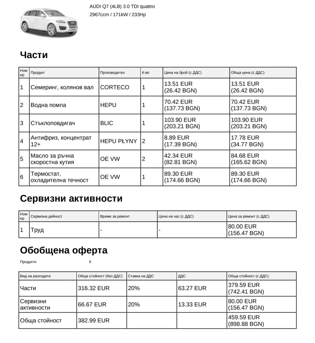 Audi Q7 3.0 TDI, 7 места, снимка 16 - Автомобили и джипове - 54312254