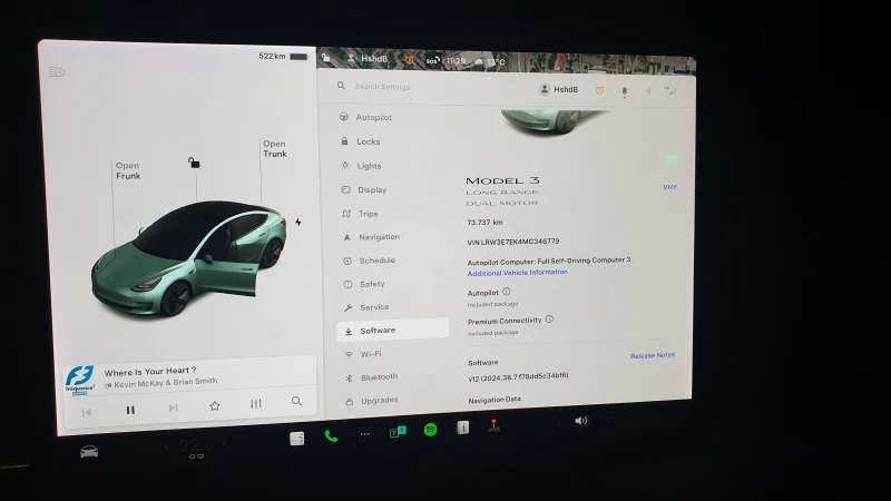 Tesla Model 3 Facelift 4x4 LR Warranty, снимка 13 - Автомобили и джипове - 49734346