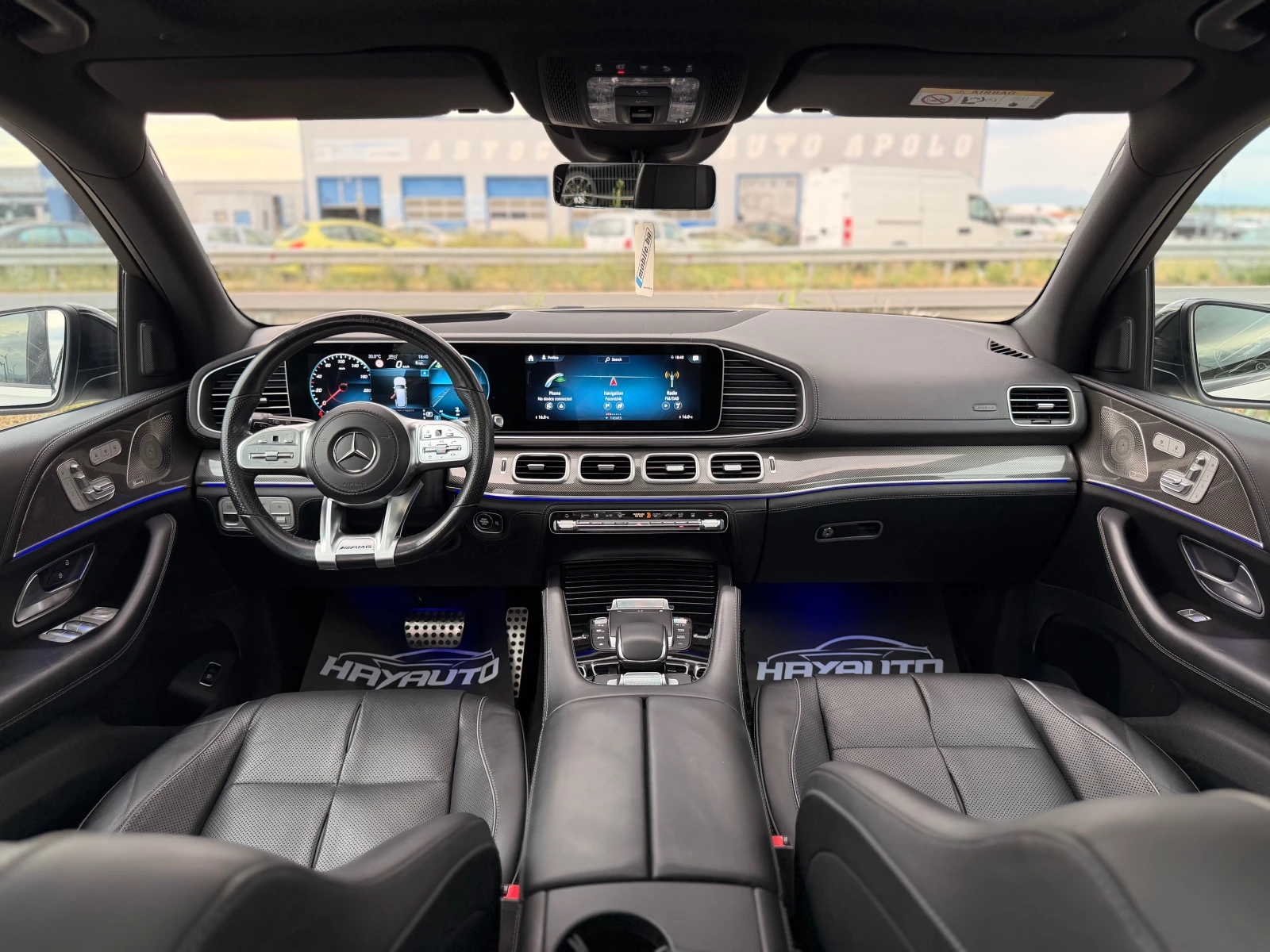 Mercedes-Benz GLS 400 d= 4Matic= AMG= Diplomatic= 3xTV= Carbon Pack= Bur, снимка 9 - Автомобили и джипове - 55211469
