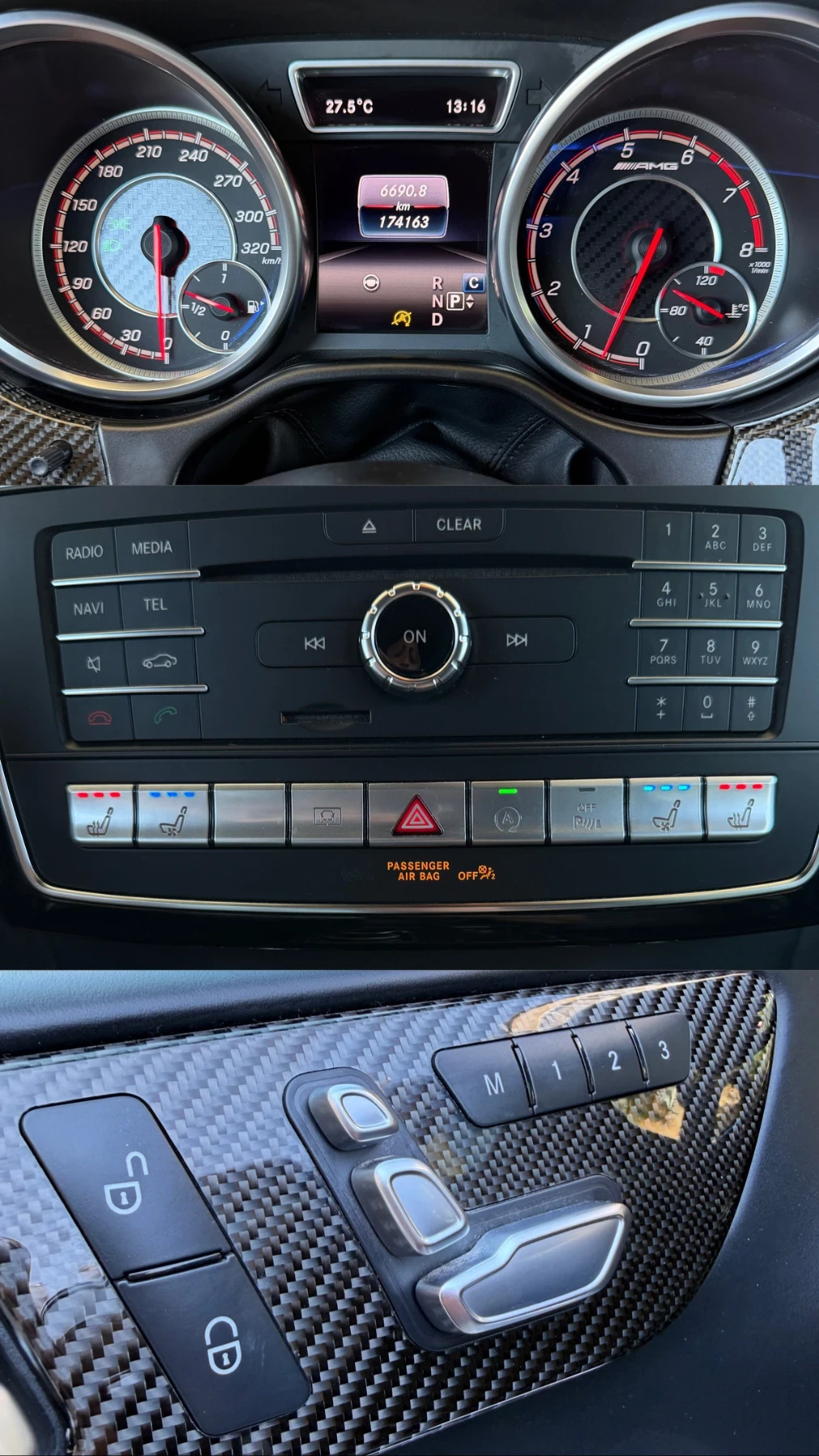 Mercedes-Benz GLE 63 S AMG /Full/Vacum/Carbon/Masage/Pano/, снимка 15 - Автомобили и джипове - 55732507
