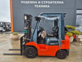 Мотокар Toyota * ИЗРАВНИТЕЛ* ГАЗ + БЕНЗИН* ПАРНО* МЕКА КАБИНА* , снимка 2