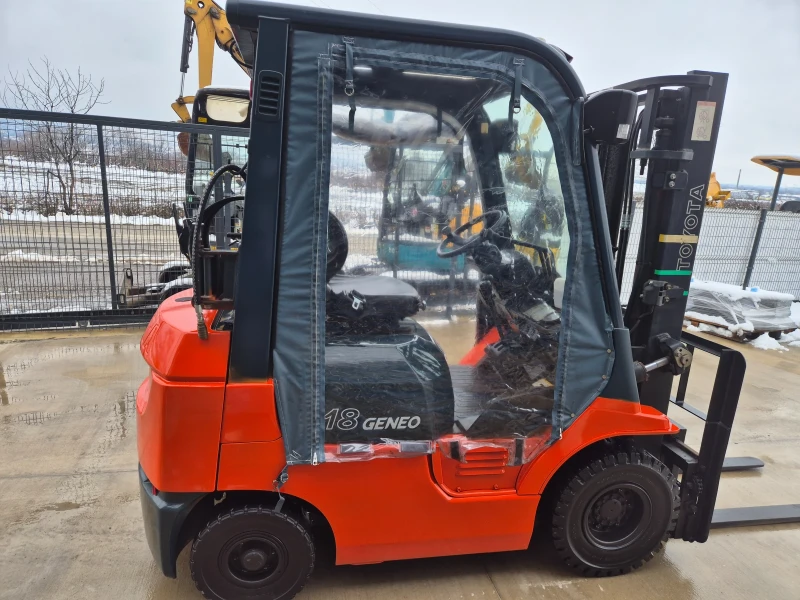 Мотокар Toyota * ИЗРАВНИТЕЛ* ГАЗ + БЕНЗИН* ПАРНО* МЕКА КАБИНА* , снимка 5 - Индустриална техника - 49896629