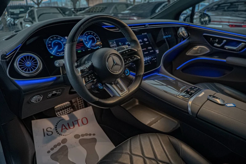 Mercedes-Benz EQS 53 AMG Dynamic PLUS/Burmester/Hyper Screen/Керамик, снимка 7 - Автомобили и джипове - 52012159
