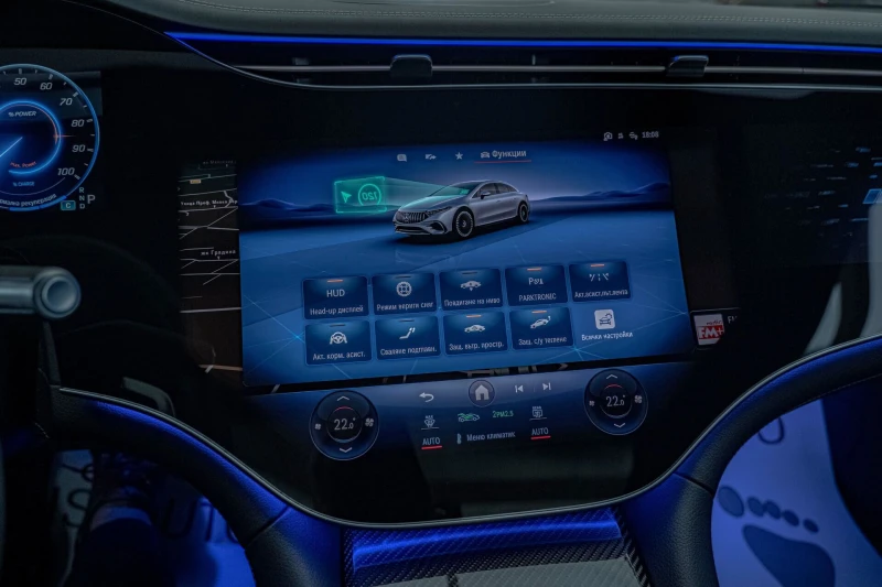 Mercedes-Benz EQS 53 AMG Dynamic PLUS/Burmester/Hyper Screen/Керамик, снимка 13 - Автомобили и джипове - 52012159