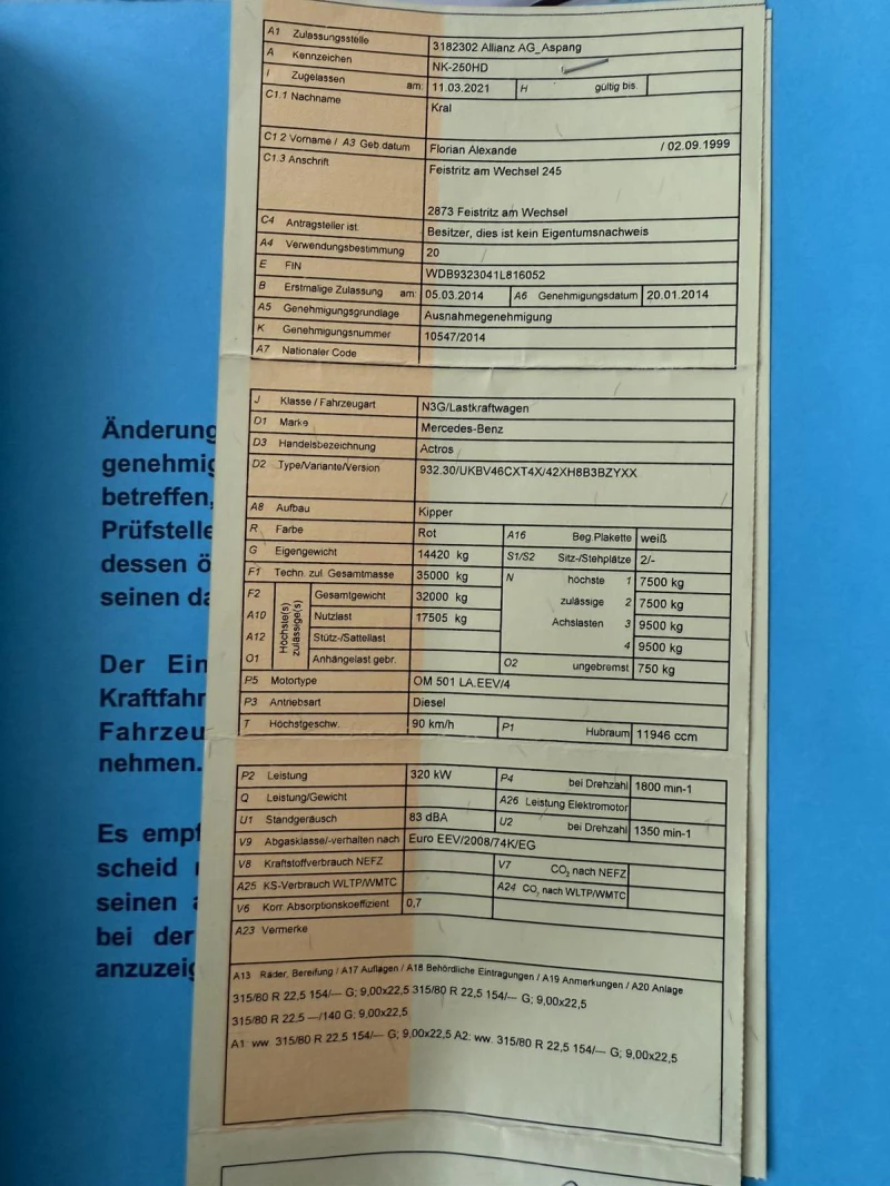 Mercedes-Benz Actros 3544 8x4 тристранен , снимка 17 - Камиони - 52005756