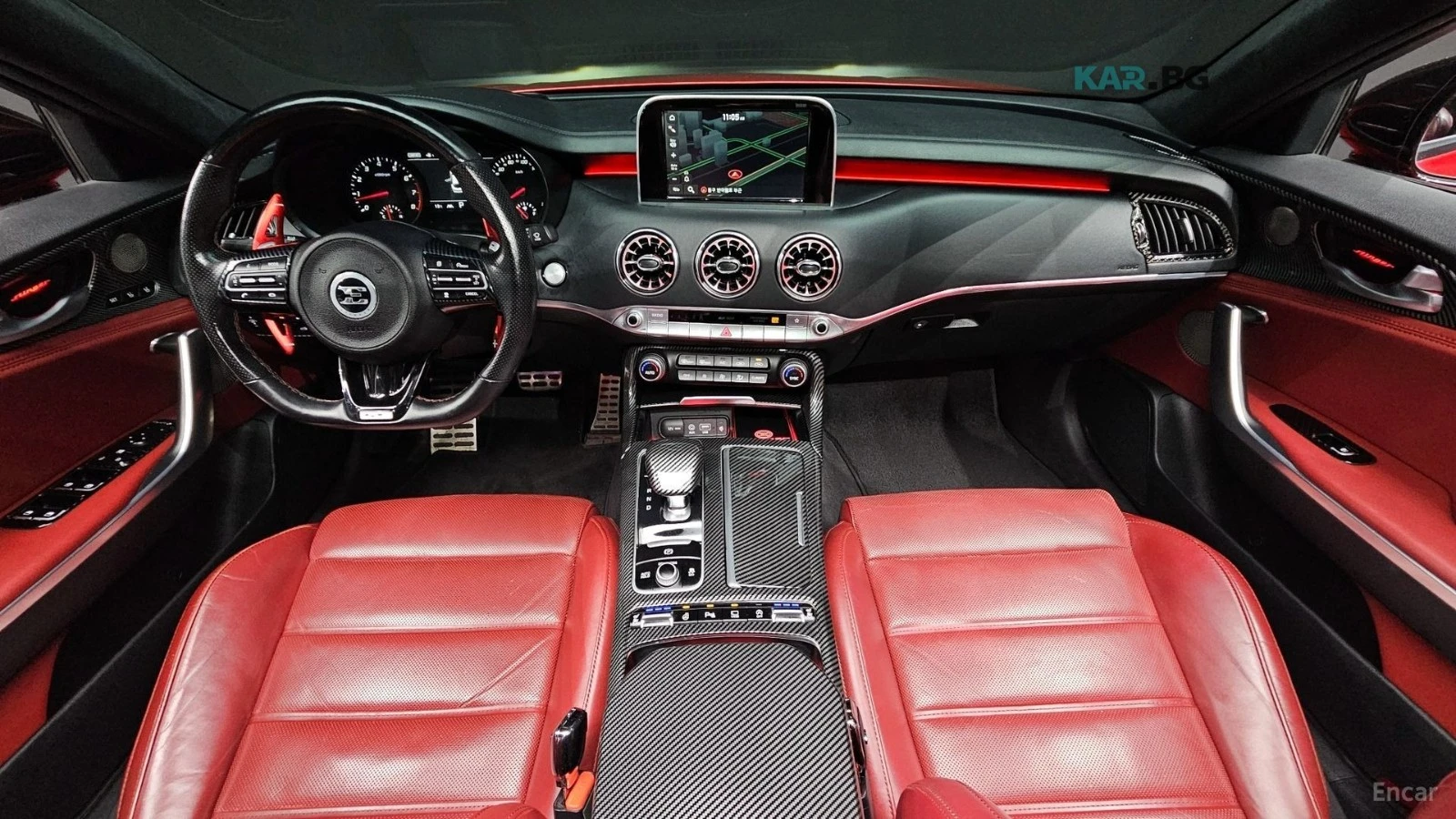 Kia Stinger * 3.3T* GT* AWD* ПОДГРЕВ* ОБДУХВАНЕ* ПАНОРАМА* 360, снимка 7 - Автомобили и джипове - 55033810
