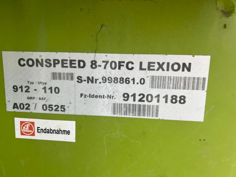 Хедер Claas CONSPEED 8, 70 FC, снимка 5 - Селскостопанска техника - 52453163