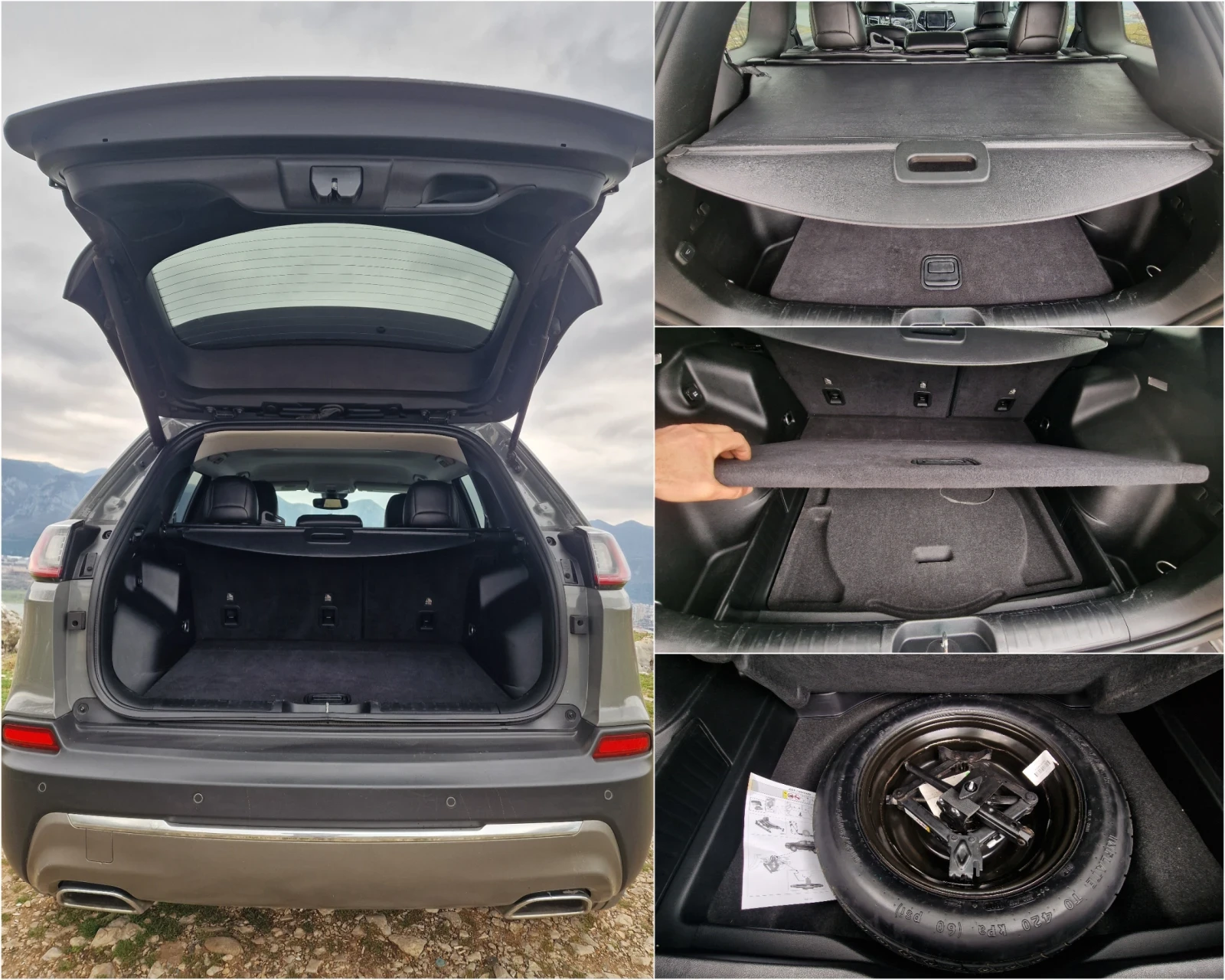 Jeep Cherokee LIMITED 3.2 V6 Nardo Gray-Carfax, снимка 8 - Автомобили и джипове - 54416062