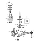 НОСАЧ CHRYSLER VOYAGER/VOLKSWAGEN ROUTAN ДОЛЕН 2008-2016 RH   04766910AD / 4766910AL, снимка 2