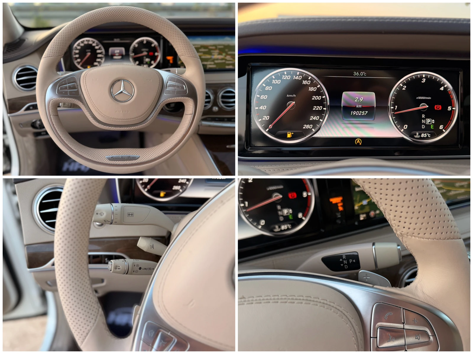 Mercedes-Benz S 350 BlueTEC= 4Matic= Long= 63 AMG= Night View= Distron, снимка 16 - Автомобили и джипове - 55179912