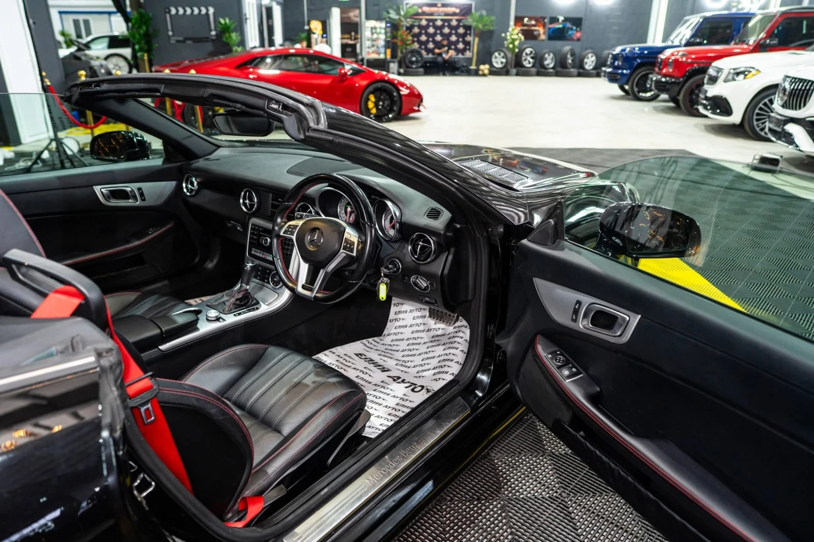 Mercedes-Benz SLK 250 D CABRIO LED NAVI FULL AMG LINE ЛИЗИНГ 100%, снимка 10 - Автомобили и джипове - 54986850