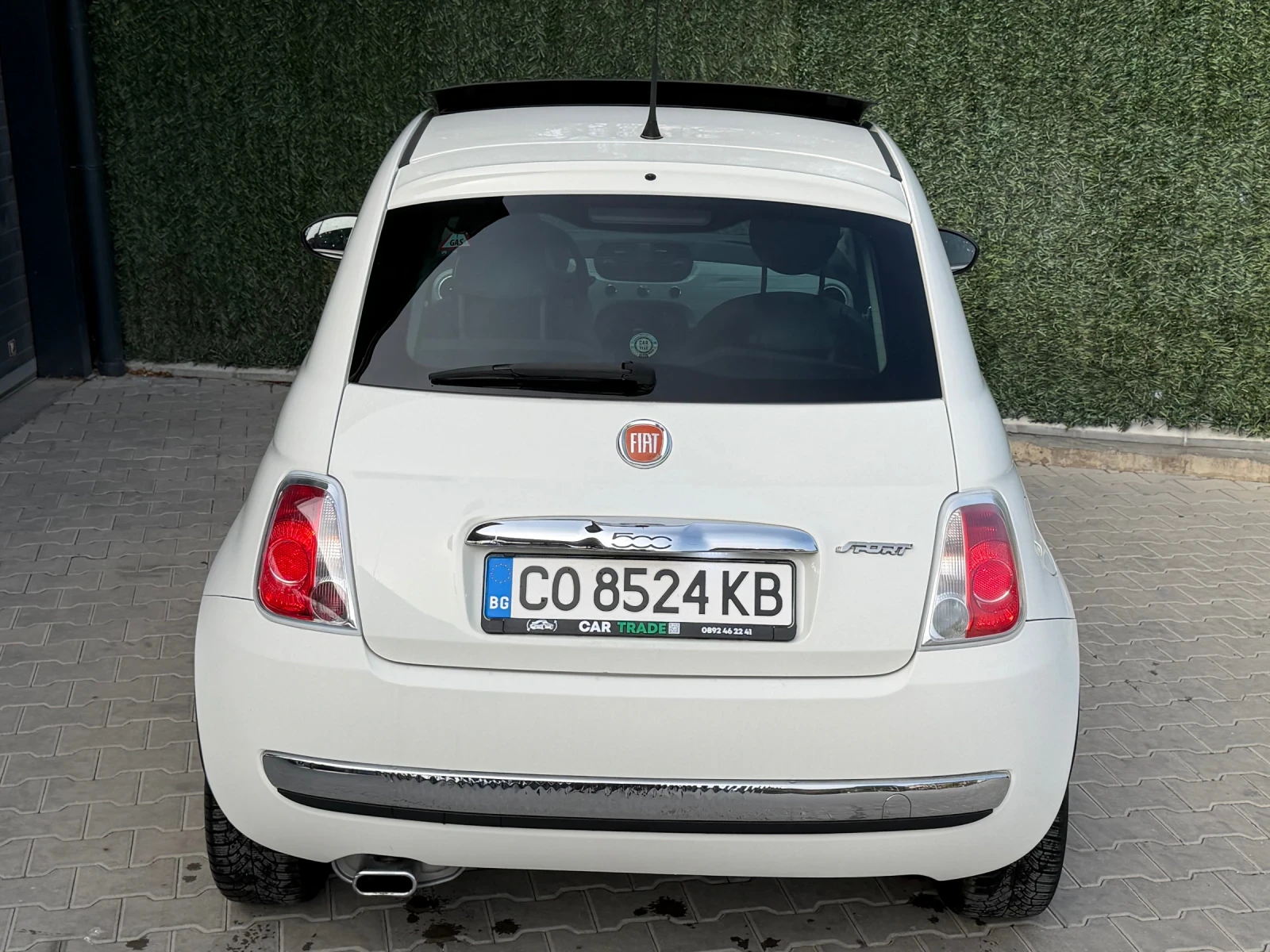 Fiat 500 1.4i/ГАЗ/ПАНОРАМА/SPORT/РЕГИСТРИРАН/ОБСЛУЖЕН, снимка 3 - Автомобили и джипове - 55867769