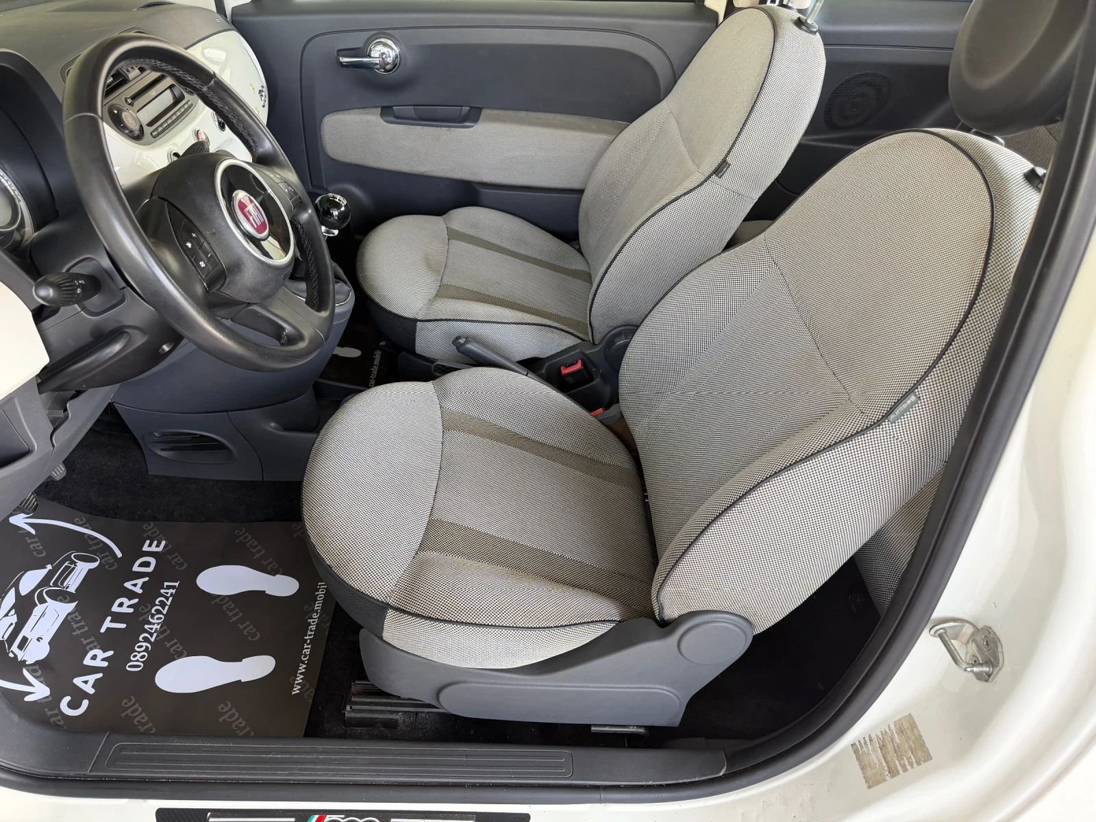 Fiat 500 1.4i/ГАЗ/ПАНОРАМА/SPORT/РЕГИСТРИРАН/ОБСЛУЖЕН, снимка 9 - Автомобили и джипове - 55867769