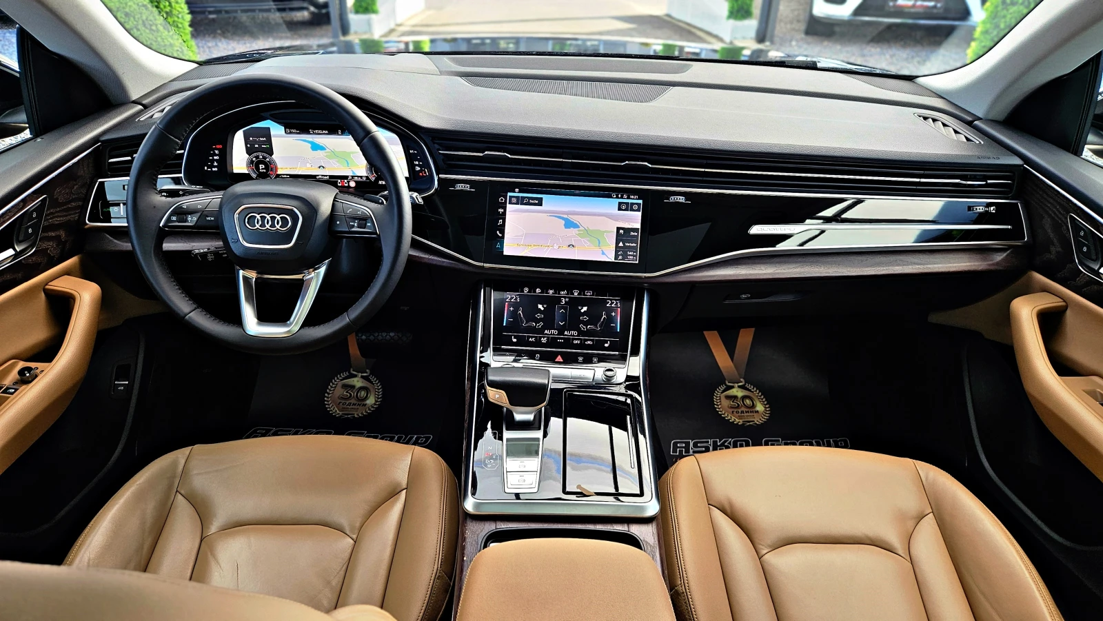 Audi Q8 MATRIX/PANO/3D CAM/DISTR/HUD/AMBIENT/CAR PLAY/LIZI - изображение 9