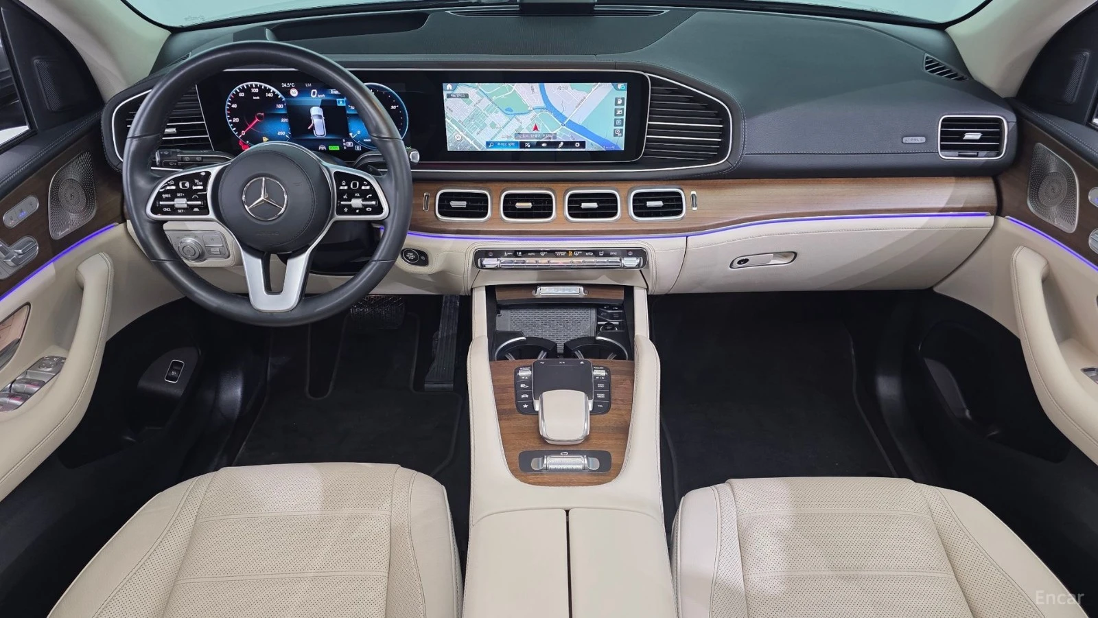 Mercedes-Benz GLE 450 AMG Line| AIR| DISTRO| ОБДУХ| 360| HUD| 3 AC| , снимка 7 - Автомобили и джипове - 56136210