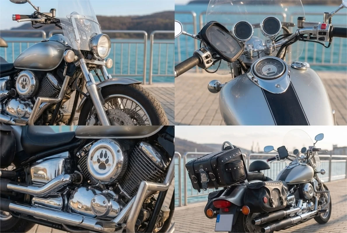 Yamaha Drag Star 1100 xvs, снимка 5 - Мотоциклети и мототехника - 54607389