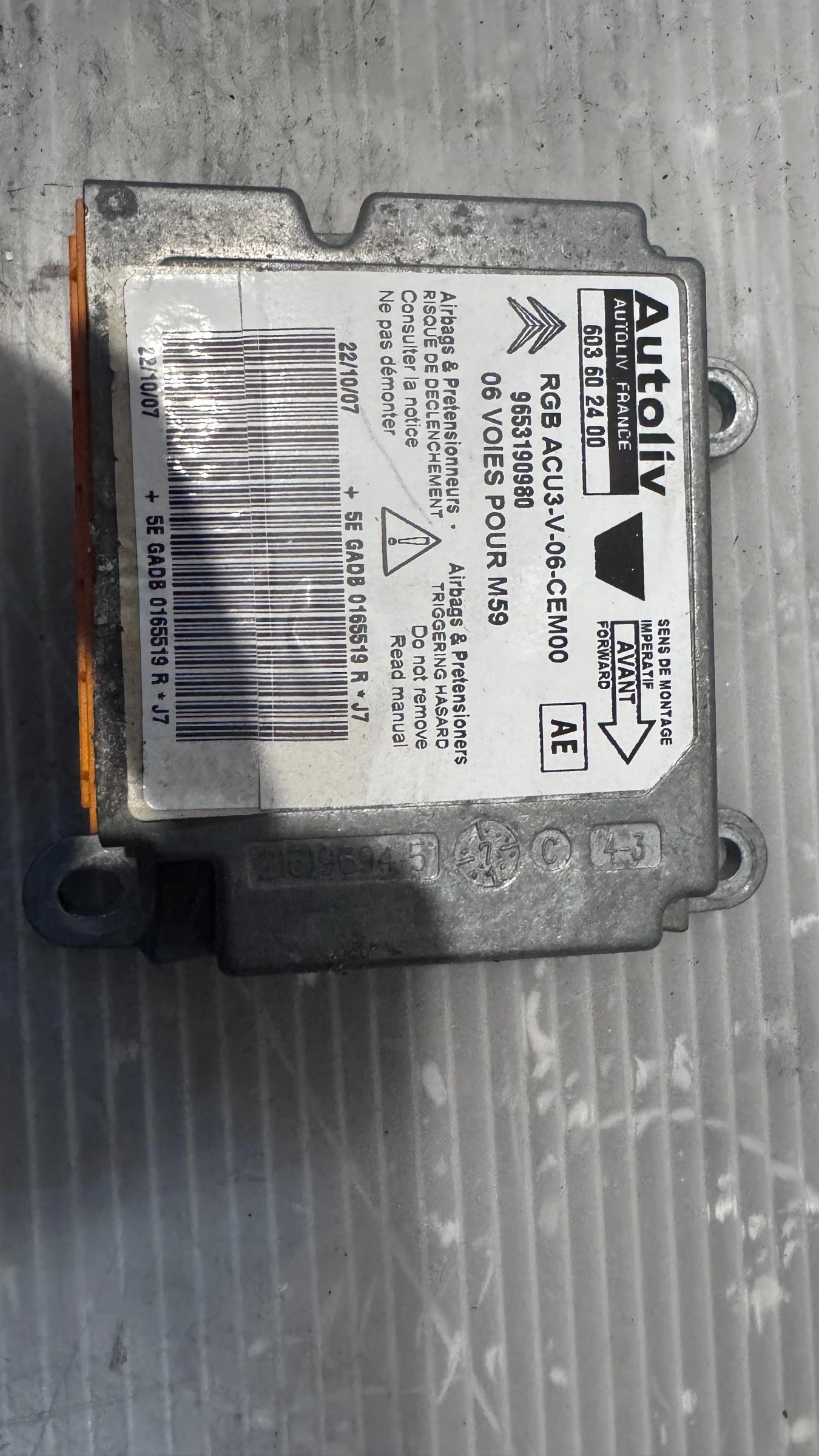 Airbag  /  /  a Peugeot Partner - 9653190980 | Mobile.bg   2