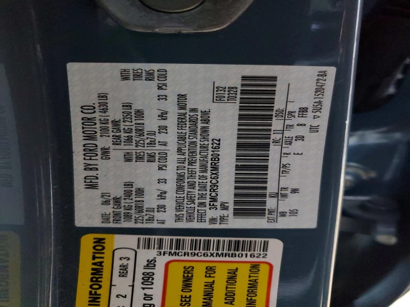 Ford Bronco 1.5l Sport Outer Banks, снимка 13 - Автомобили и джипове - 53577514