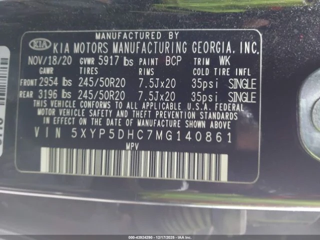 Kia Telluride SX AWD/AВТОКРЕДИТИРАНЕ ОТ 569 ЛВ НА МЕСЕЦ - изображение 9