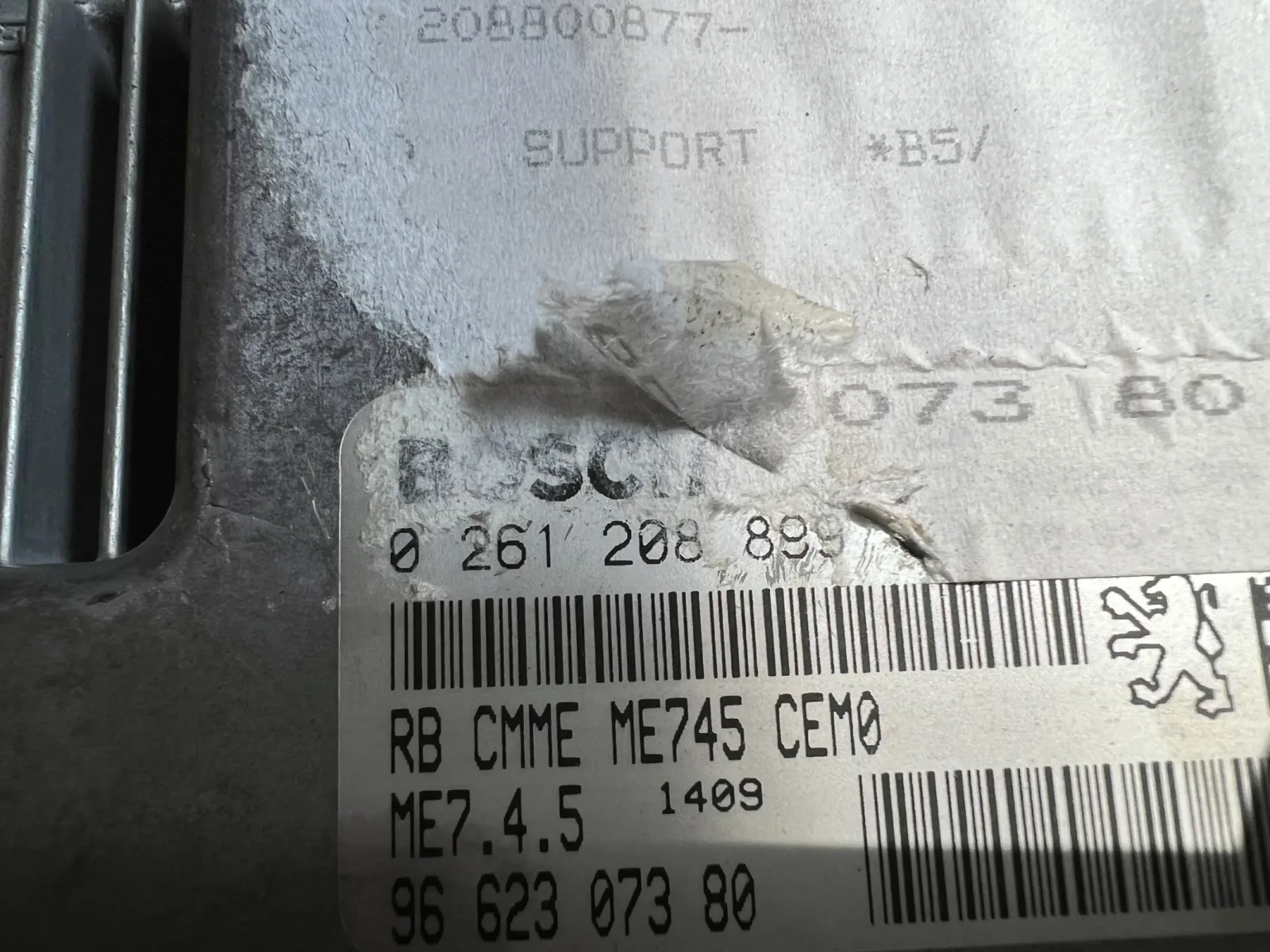 9662307380 ME7.4.5   CITROEN C4 1.6 16V  0261208899 96 623 073 80 0 261 208 899 | Mobile.bg   2