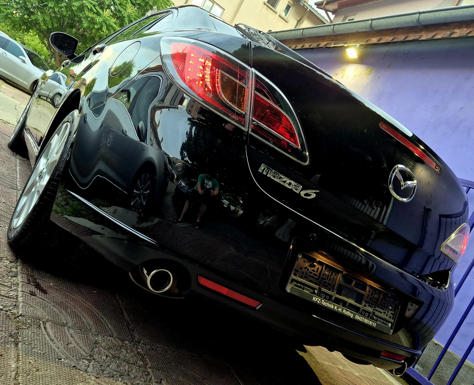 Mazda 6 2.5i-GINZA-LUX-кожа-нави-верига-6speed-japan, снимка 13 - Автомобили и джипове - 54826866