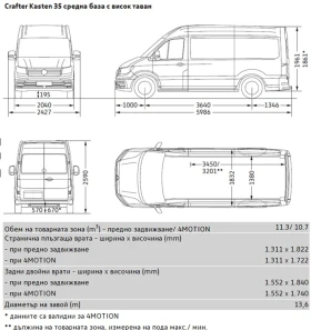 Обява за продажба на VW Crafter 35 Kasten M 11.3 m3 TDI предно ~89 900 лв. - изображение 10