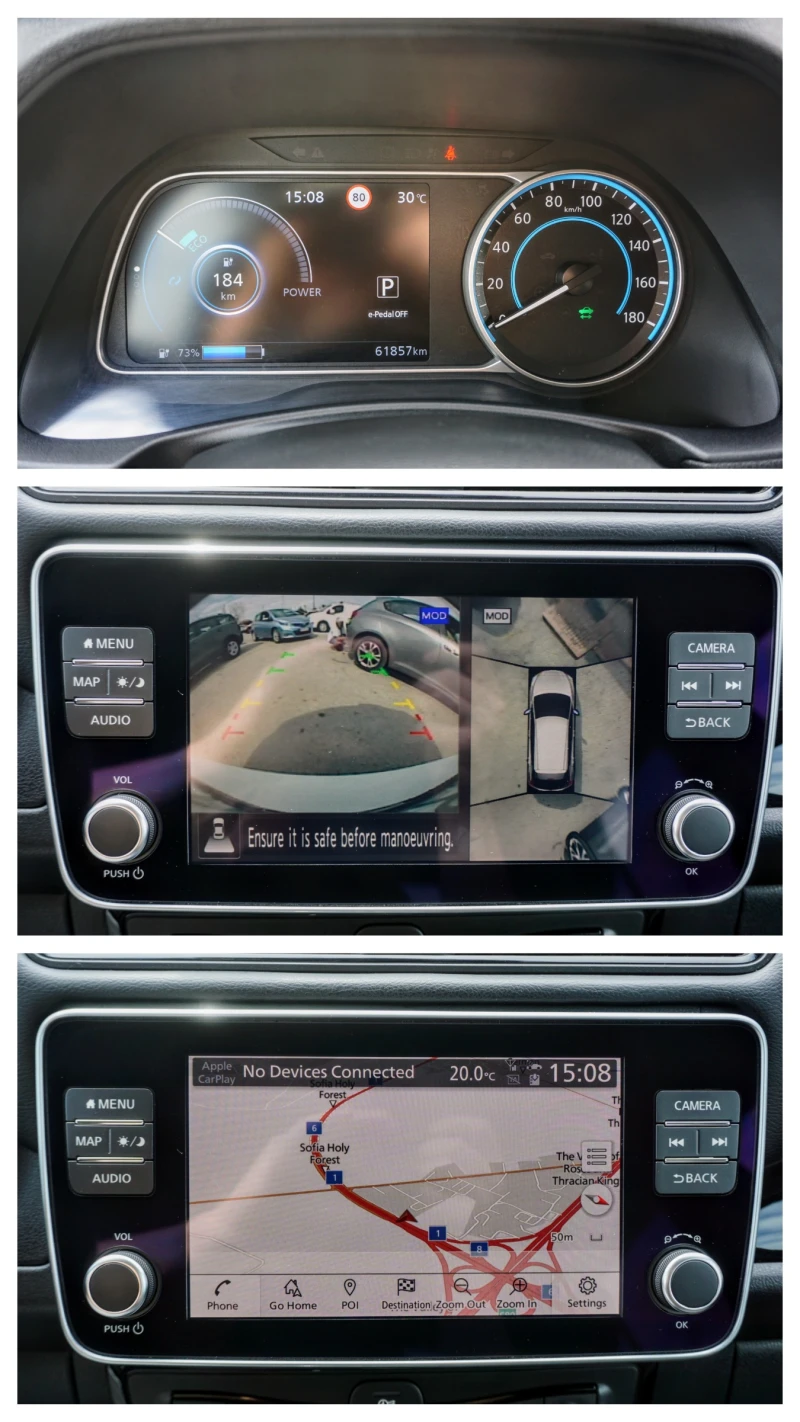 Nissan Leaf  TEKNA+  360* , снимка 9 - Автомобили и джипове - 40203043