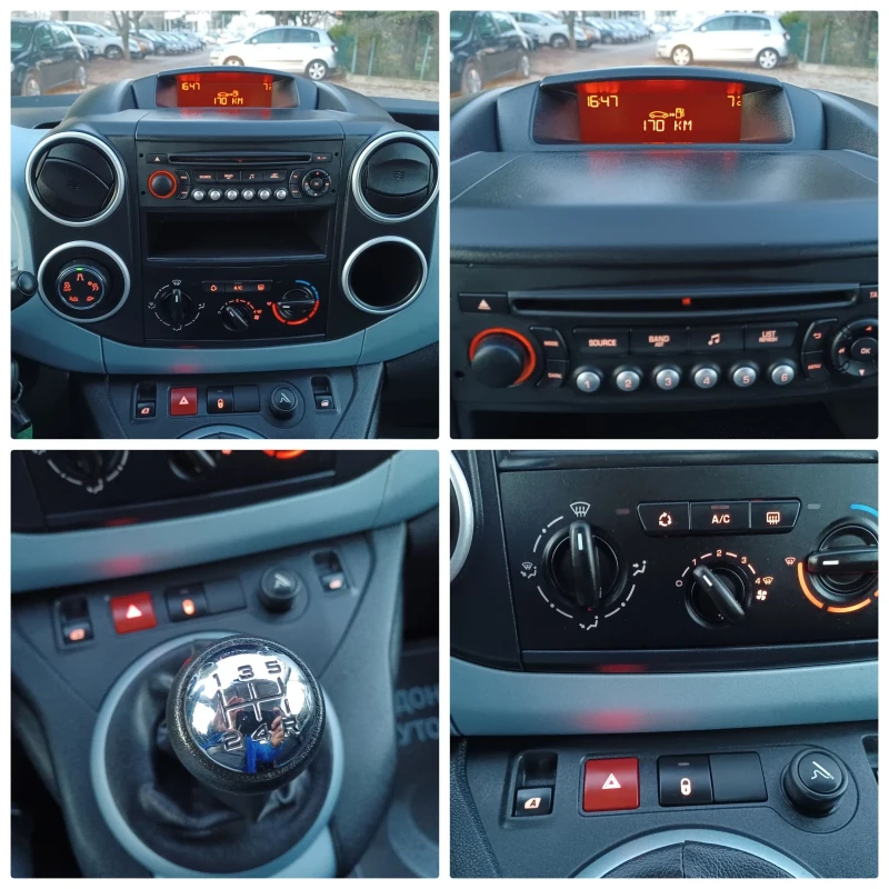 Citroen Berlingo 1.6-92HDI FACELIFT!! EURO5! LED! PODGREV SEDALKI!, снимка 13 - Автомобили и джипове - 52851609