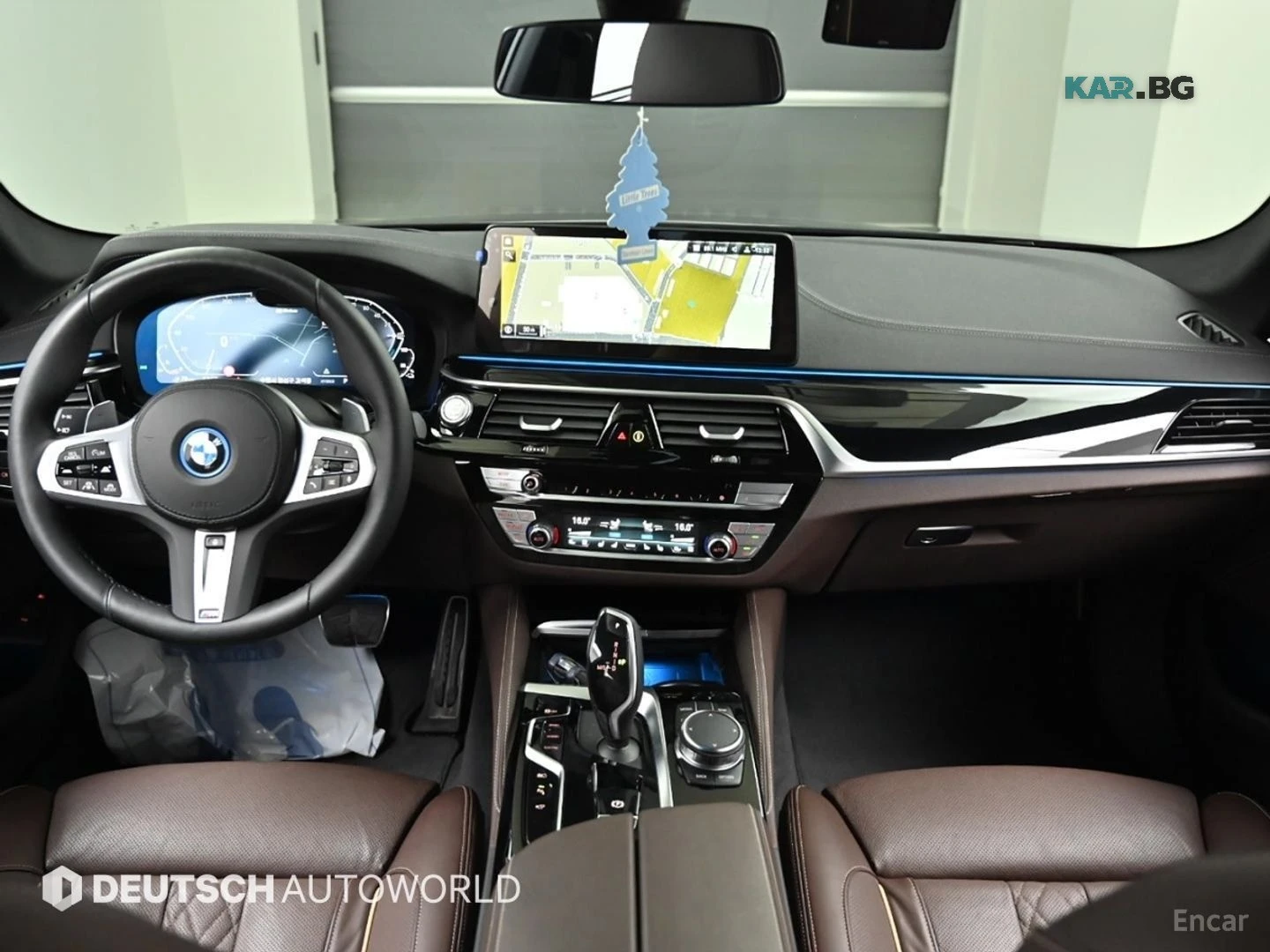 BMW 530E M SPORT* КОЖА* ПОДГРЕВ* ОБДУХВ* HEADUP* 360* PANO, снимка 7 - Автомобили и джипове - 56203007