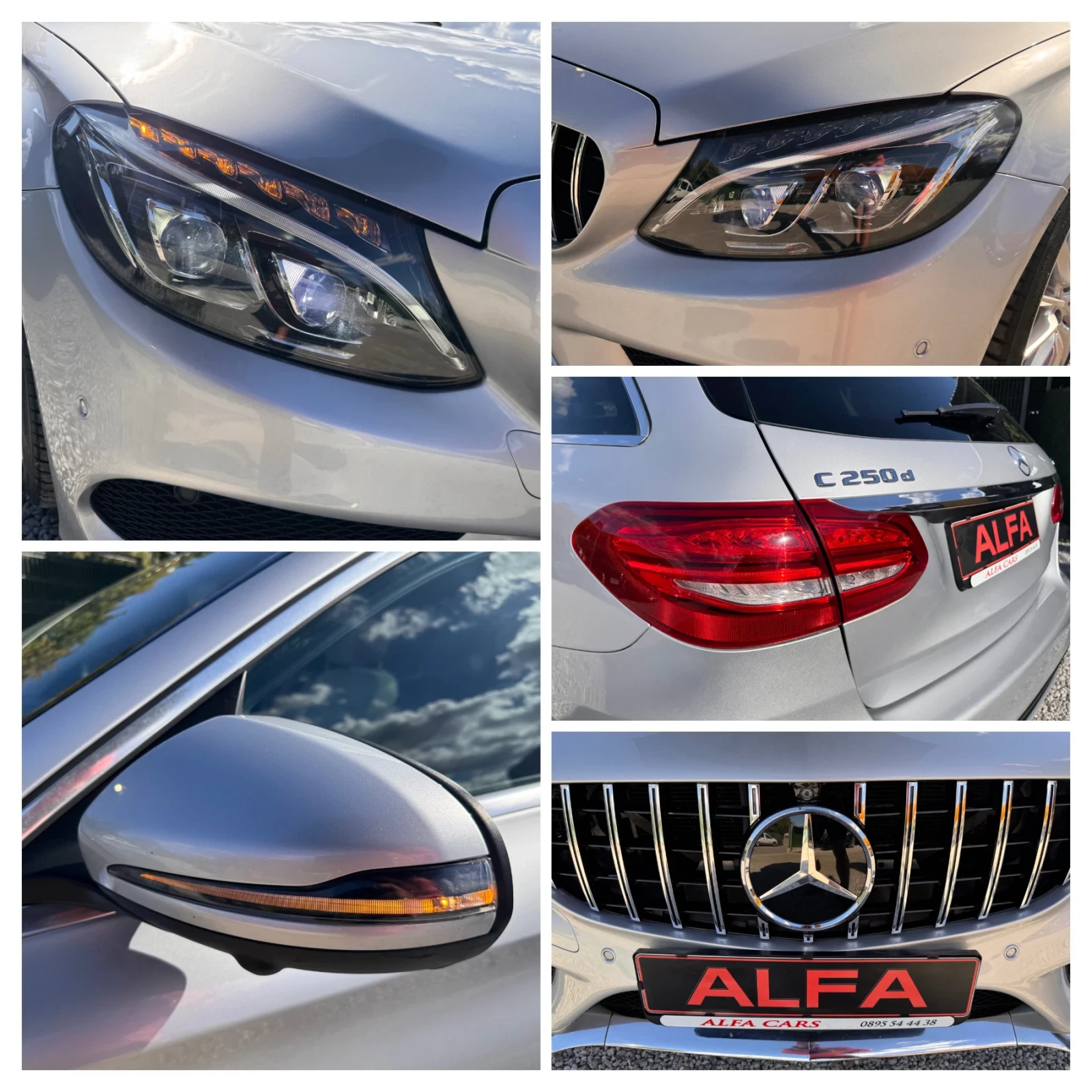 Mercedes-Benz C 250 2.2d/AMG/4x4/9G/����+ 360 ������+ ���������/����// | Mobile.bg � ����������� 10