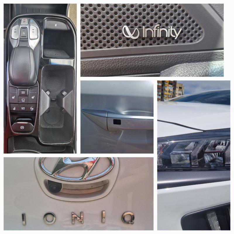 Hyundai Ioniq 38kwh ТЕРМОПОМПА, 100% SOH, снимка 12 - Автомобили и джипове - 46050051