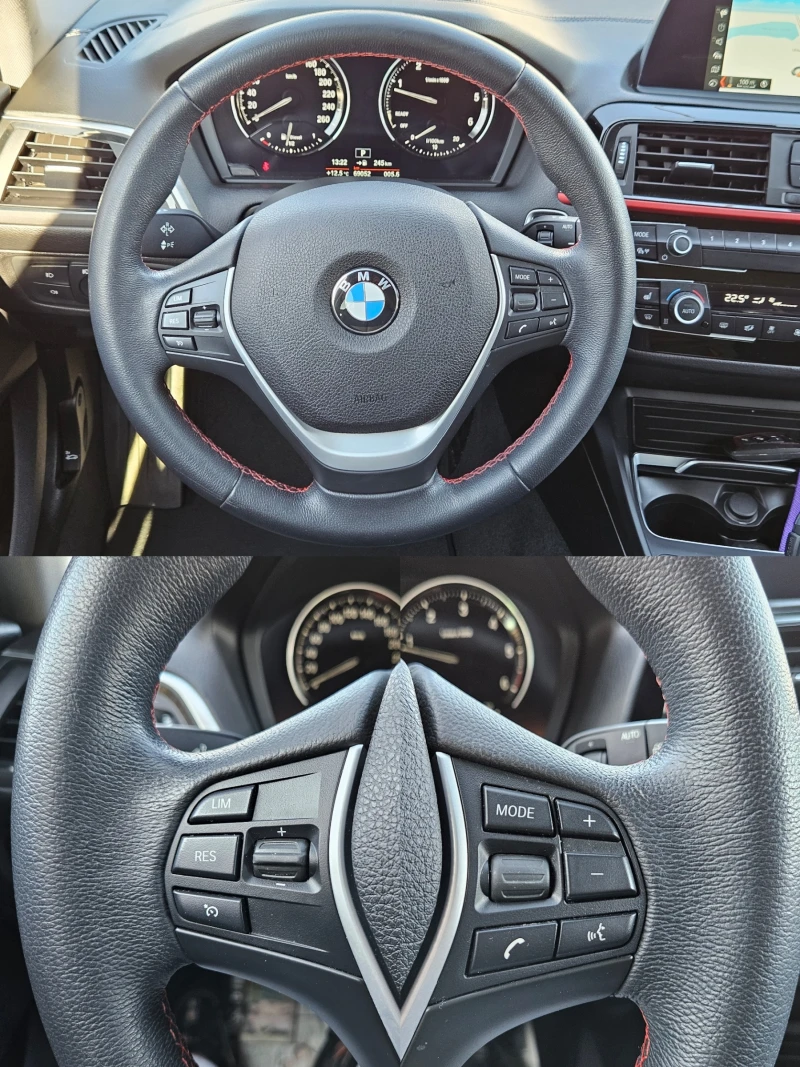 BMW 120 2.0D/SPORT+ /69052км/LED/NAVI/БЛУТУТ/EU6D/УНИКАТ, снимка 11 - Автомобили и джипове - 47851265