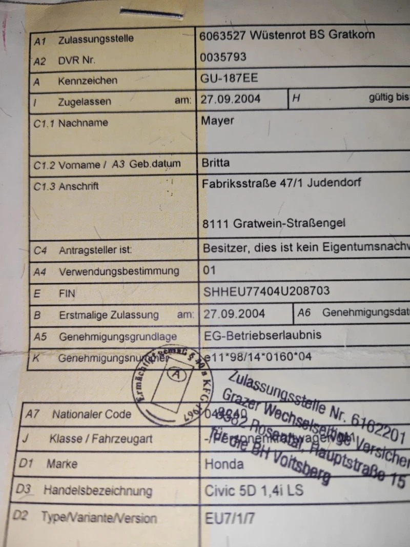 Honda Civic 1.4I 16V(90)* SPORT-EDITION* FACELIFT* НОВ ВНОС* , снимка 17 - Автомобили и джипове - 49969903