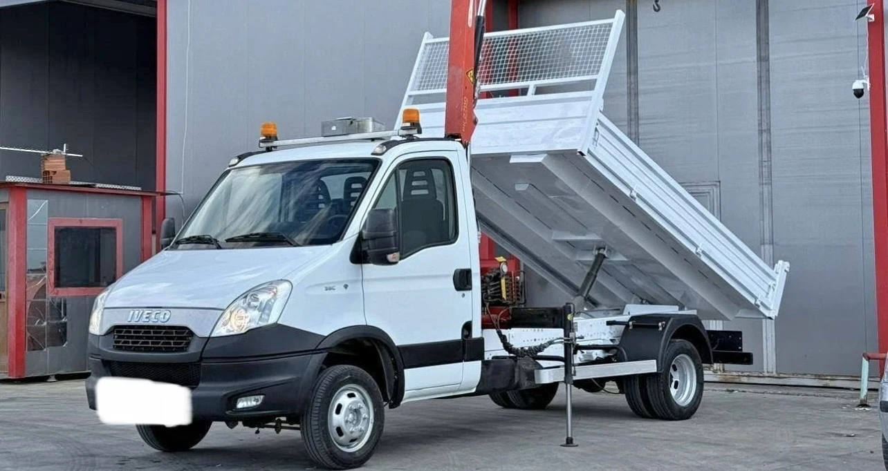 Iveco 35c13 2.3D САМОСВАЛ+ КРАН FERRARI | B КАТЕГОРИЯ, снимка 7 - Бусове и автобуси - 54601034