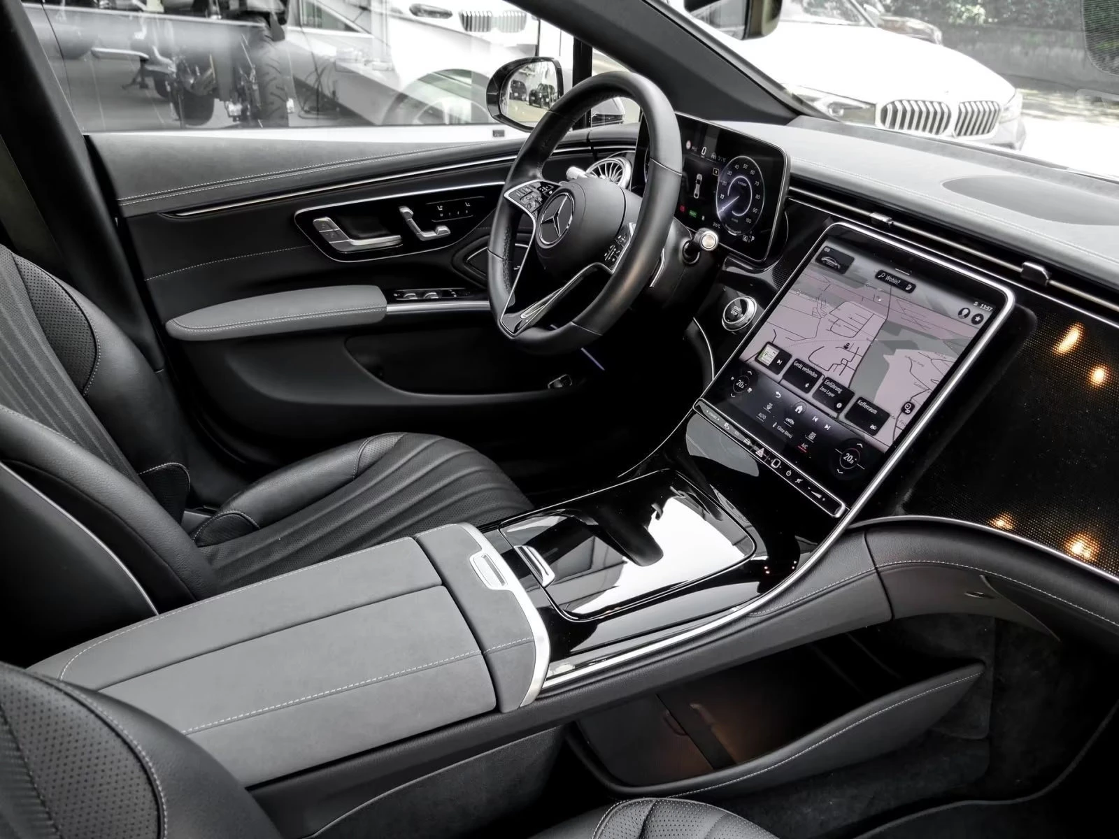 Mercedes-Benz EQS 450+ /333HP/PANO/MEMO/360/BURM/HUD/LED/DIGI/408g | Mobile.bg   12