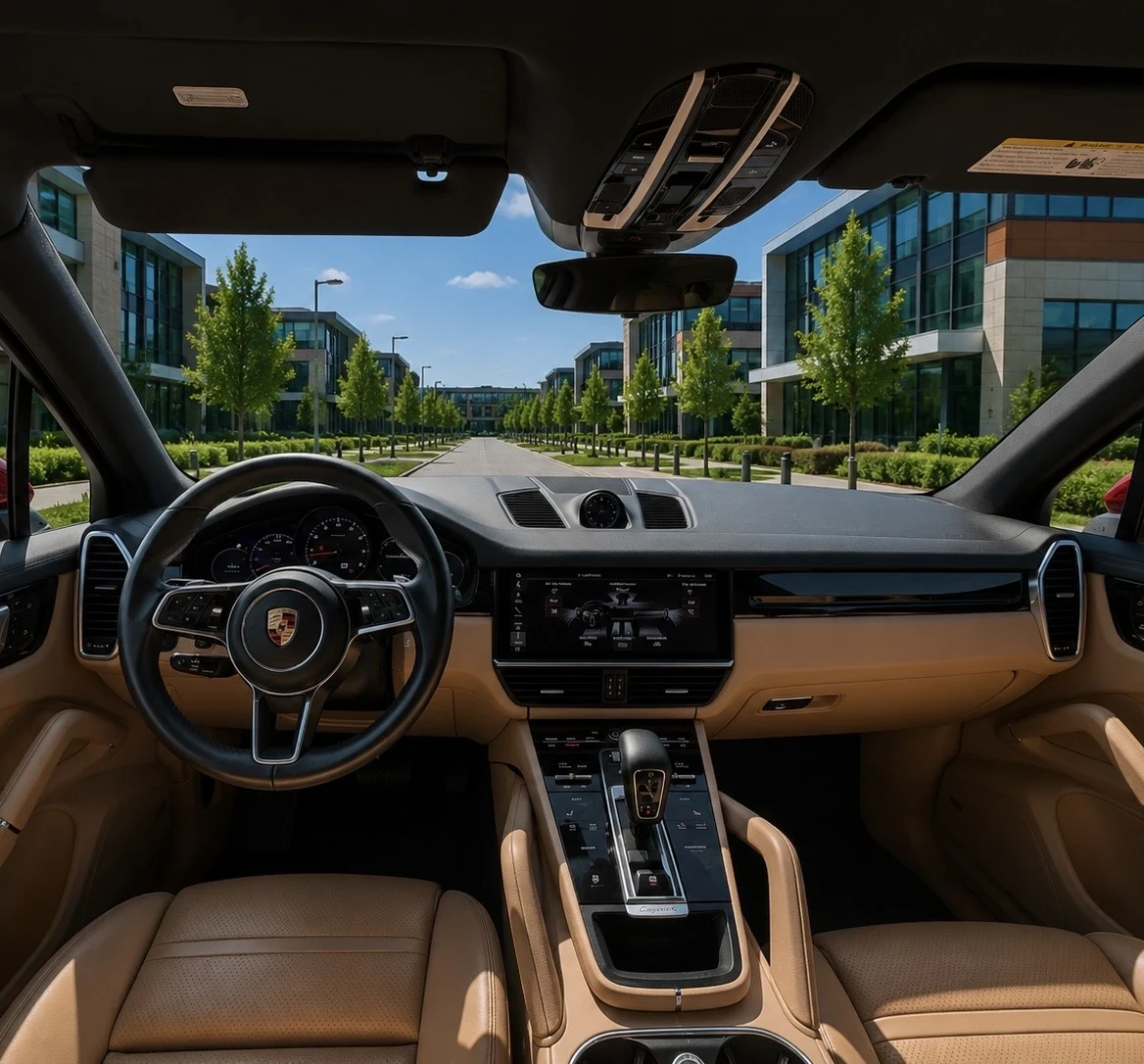 Porsche Cayenne 3.0i -Панорама-Амбиентно-Подгрев-Подгр.волан, снимка 5 - Автомобили и джипове - 54796554