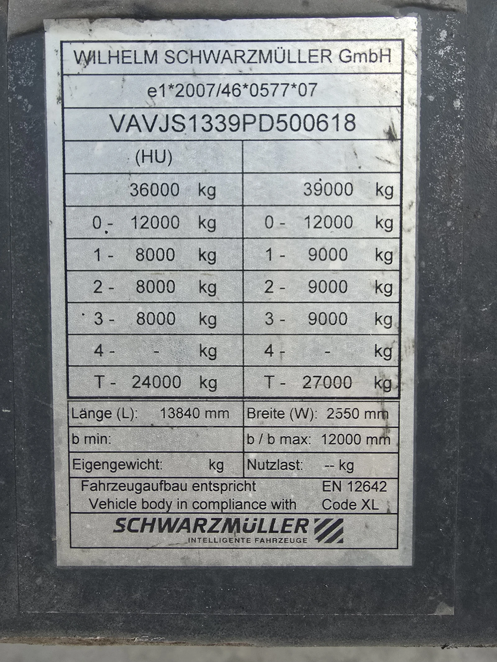 Полуремарке Schwarzmuller БОРДОВО, ТРИСТРАННА ЩОРА, снимка 2 - Ремаркета - 53805475