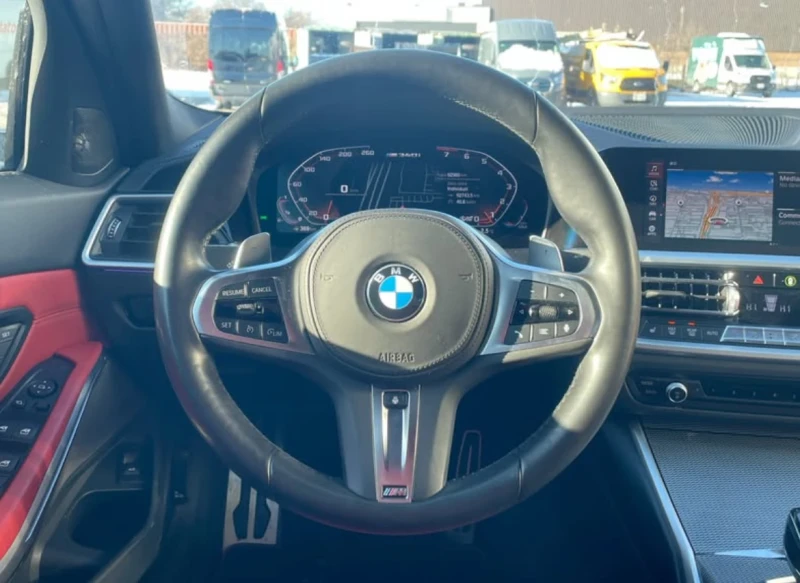 BMW 340 ЧЕРВЕНА КОЖА * * CARFAX * * АВТО КРЕДИТ * * , снимка 5 - Автомобили и джипове - 52796251