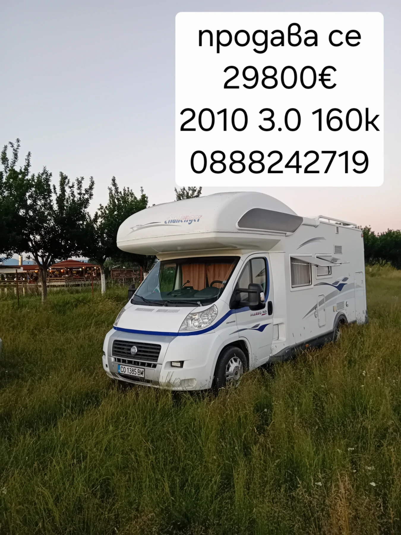 Кемпер Challenger Fiat dukato 3.0 160k
