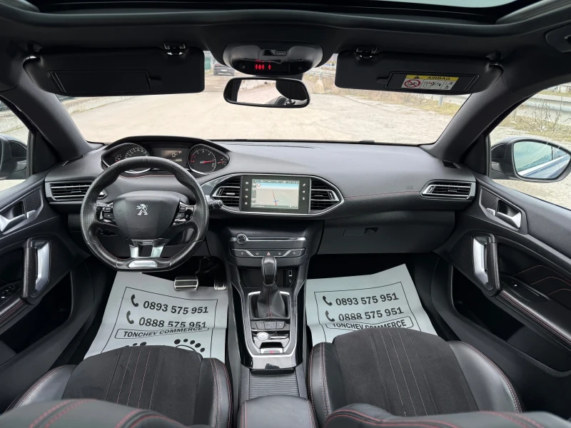 Peugeot 308 2.0-BLUEHDI-GT-line-156.000км-ЧИСТО НОВА-ПАНОРАМА, снимка 13 - Автомобили и джипове - 53185663
