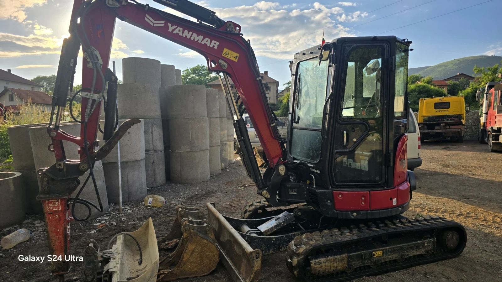 Багер Yanmar ViO-38, снимка 6 - Индустриална техника - 54804009